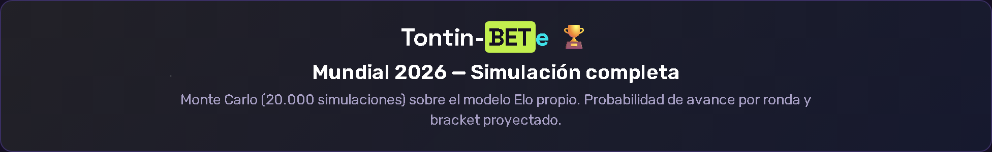 Tontin-BETe, predicción del Mundial 2026